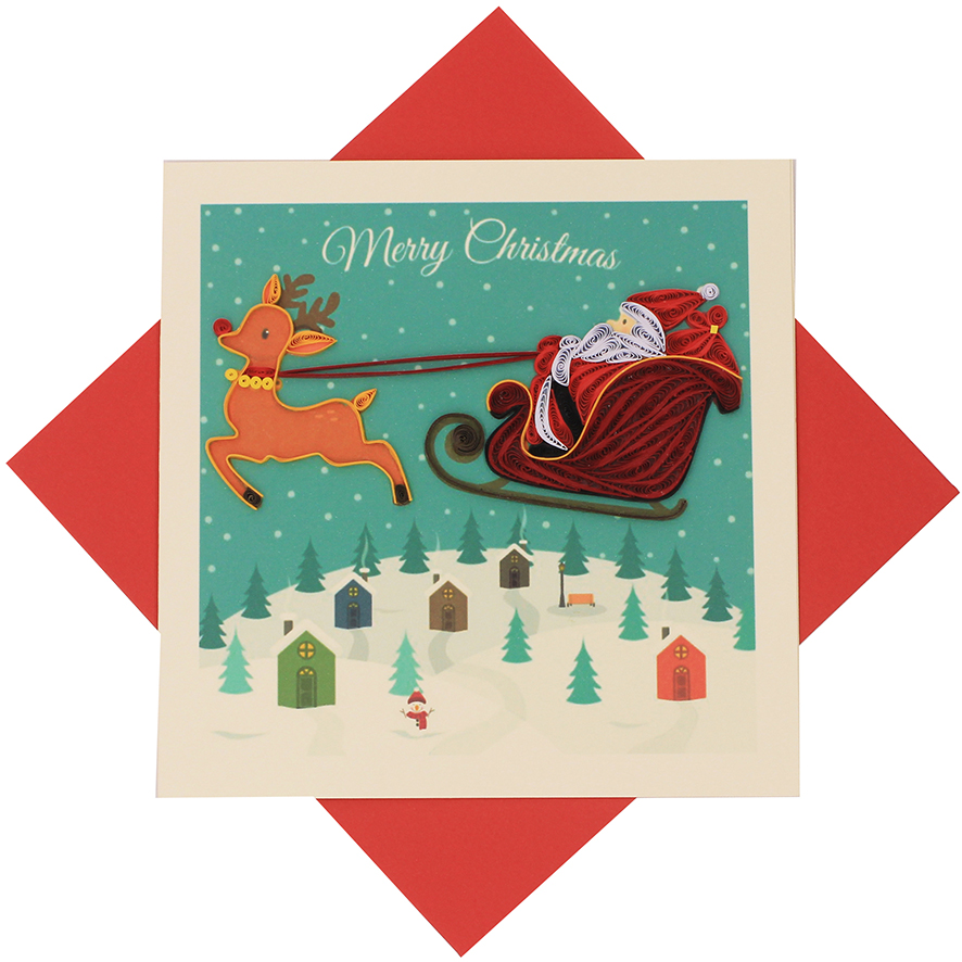 Quilling Christmas Card 04